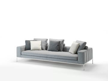 BLACK JACK - 3 seater fabric sofa with removable cover by Siwa Soft Style - view 3